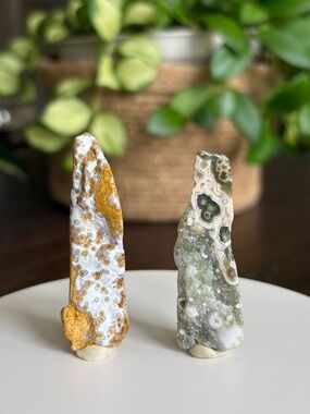 Small Ocean Jasper Crystal Tumble Slab Set - OBJ Bundle - Sea Jasper